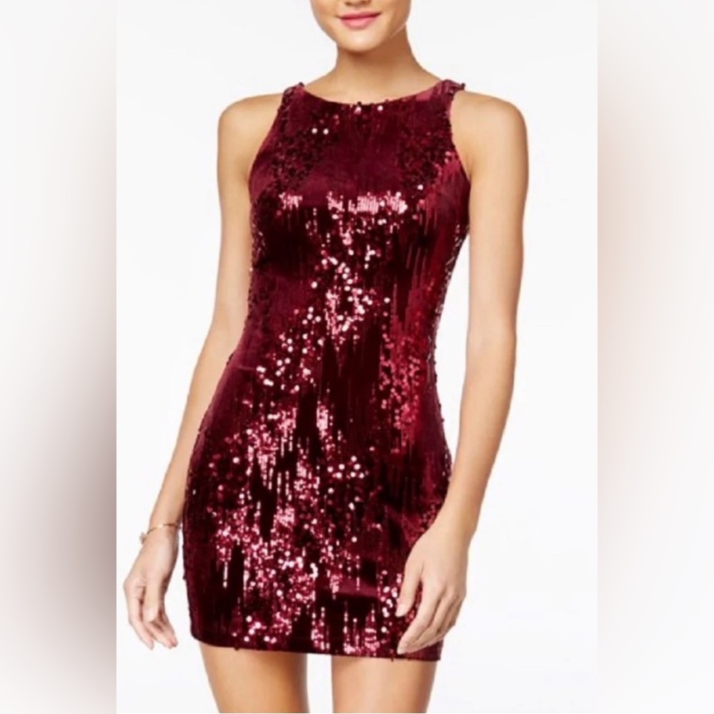 Raspberry sparkle party dress